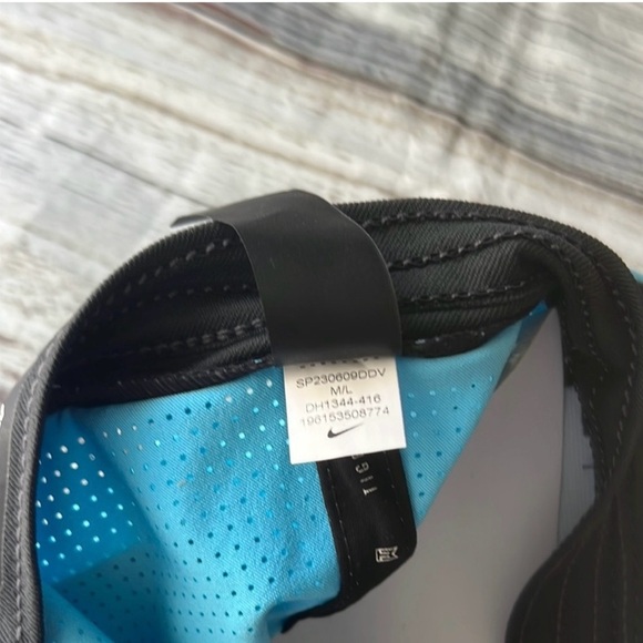 Nike Tiger Woods Legacy91 Golf Hat -M/L Flex Fit - Turquoise Cap with Logo Nike - Picture 11 of 11